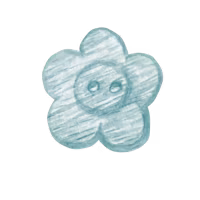 a blue flower on a black background