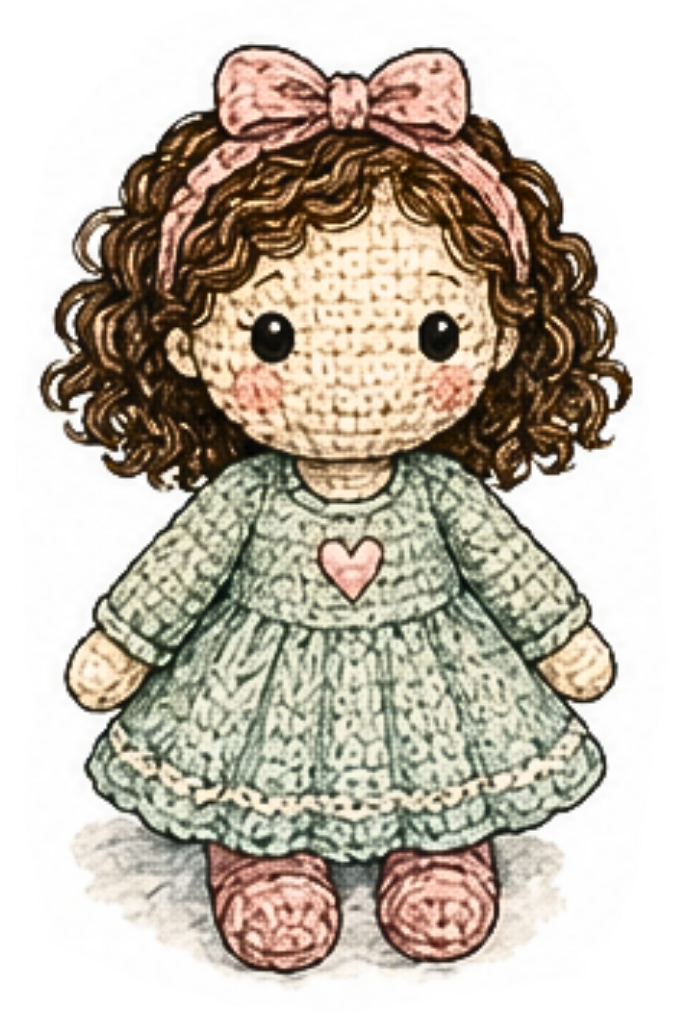 KnitPickyKnits handmade doll calculator logo