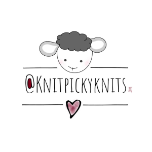 KnitPickyKnits illustrated logo